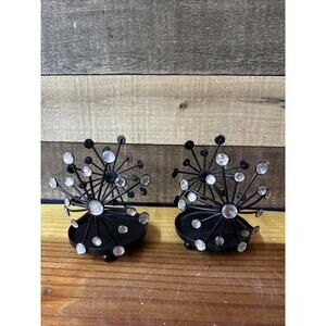 Starburst Atomic Candle Holders Set Of 2